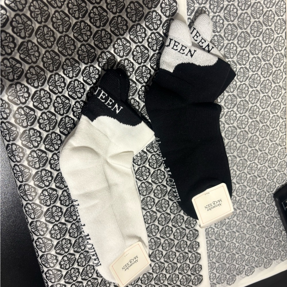 Alexander McQueen Black and White Socks set